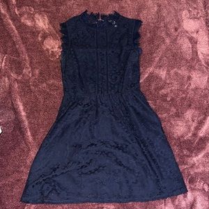 Extraordinary navy blue mini dress